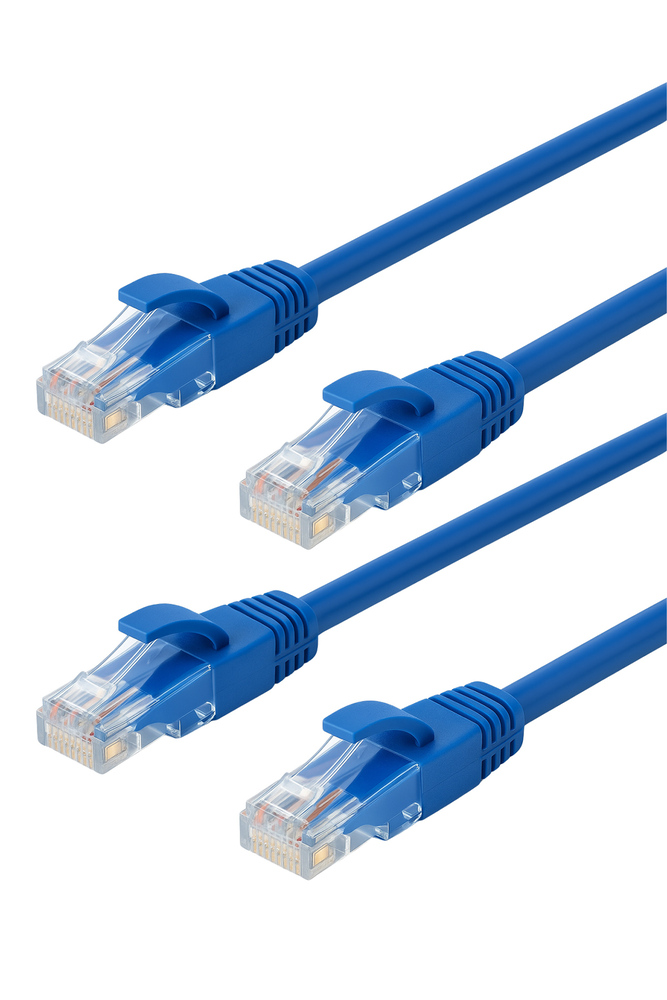 RS PRO Ethernetkabel Cat.6, 1m, Violett Patchkabel, A RJ45 U/UTP Male, B RJ45, PVC